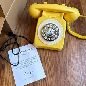 Retro phone audio guestbook